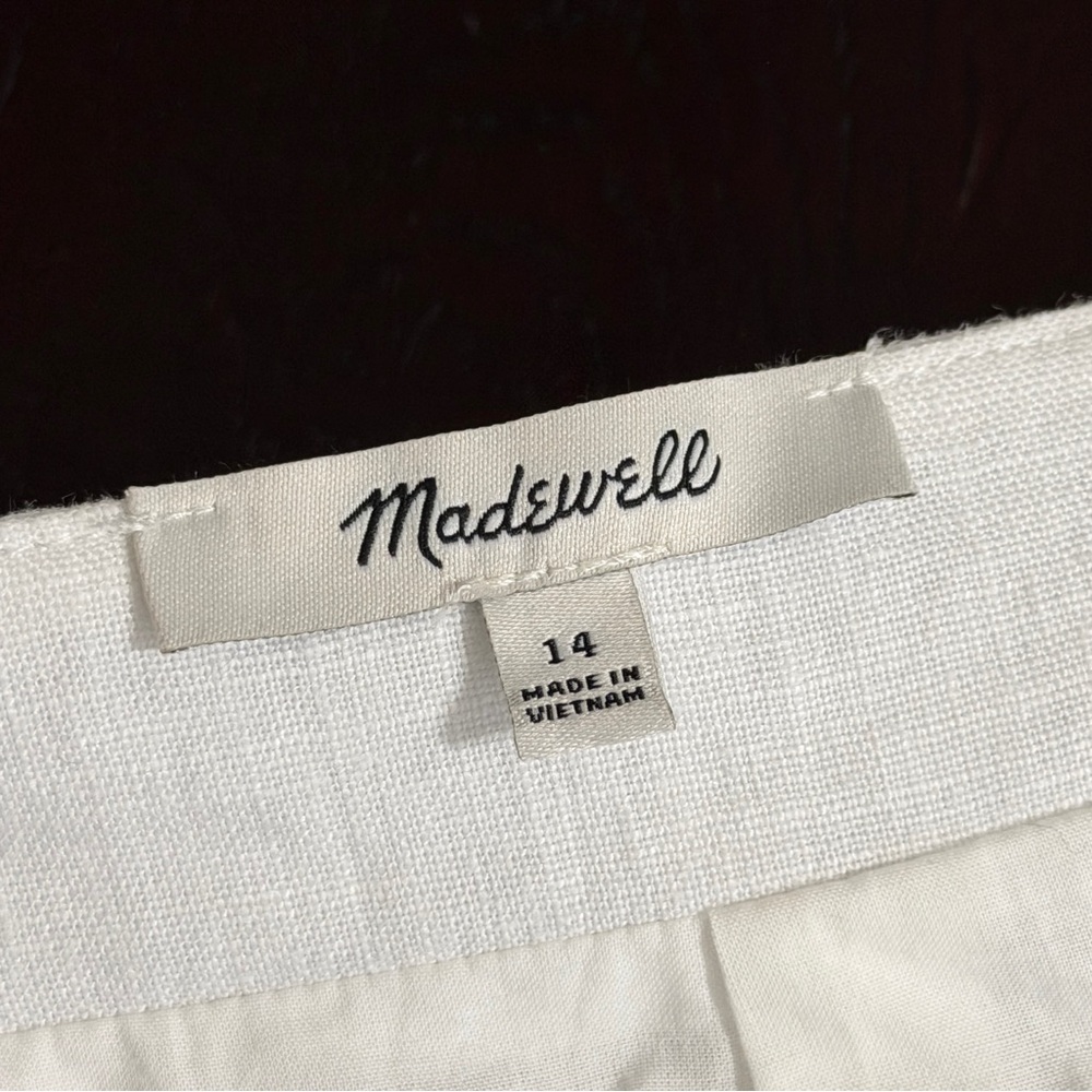 Madewell 14 White 100% Linen Vest - Picture 6 of 9